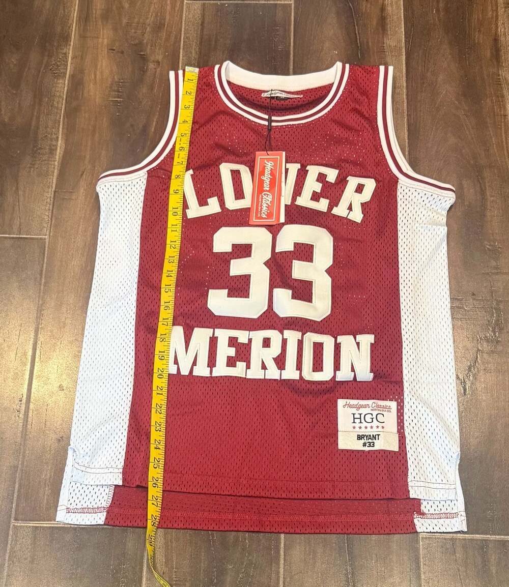 Headgear Classics Kobe Bryant #33 Lower Merion High School Basketball Jersey - Picture 3 of 5